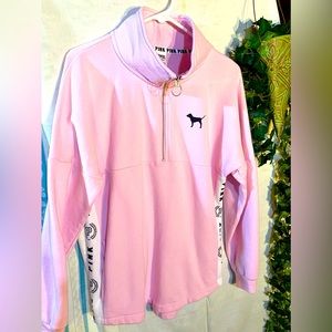 VS Pink 1/4 zip pullover
